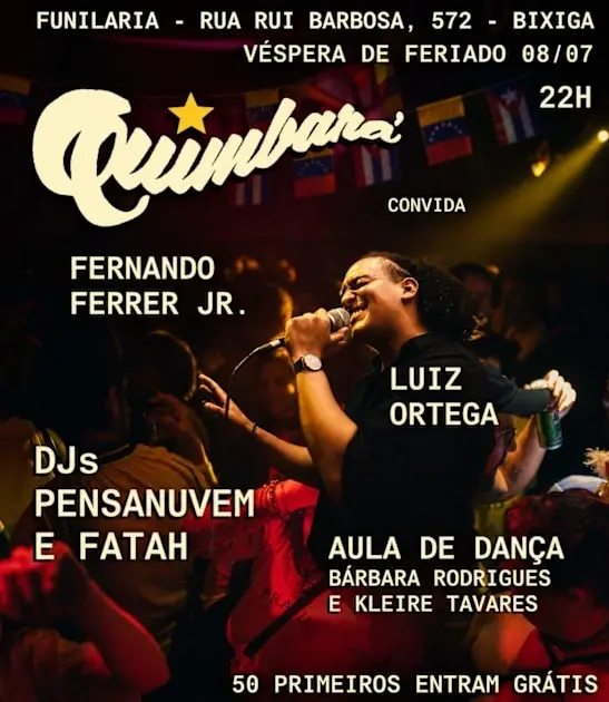 Quarta Latina Pré Feriado Com Quimbará Na Funilaria