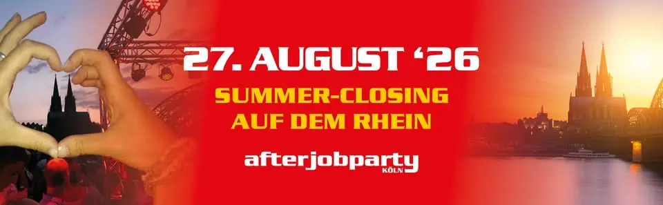 AfterJob Summer-Closing auf dem Rhein