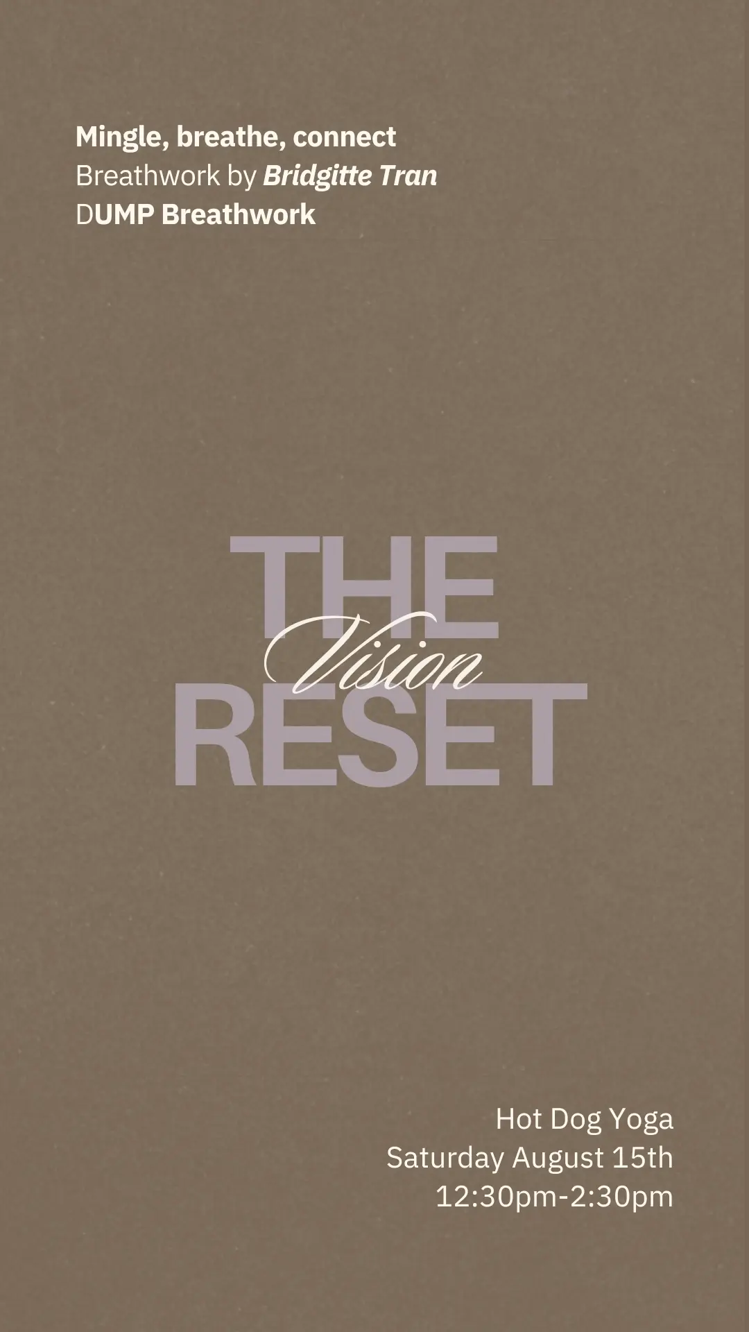 The Vision Reset - Breathwork for High Performing Women