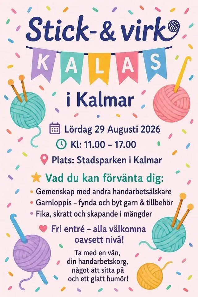 Stick- och virkkalas i Kalmar 