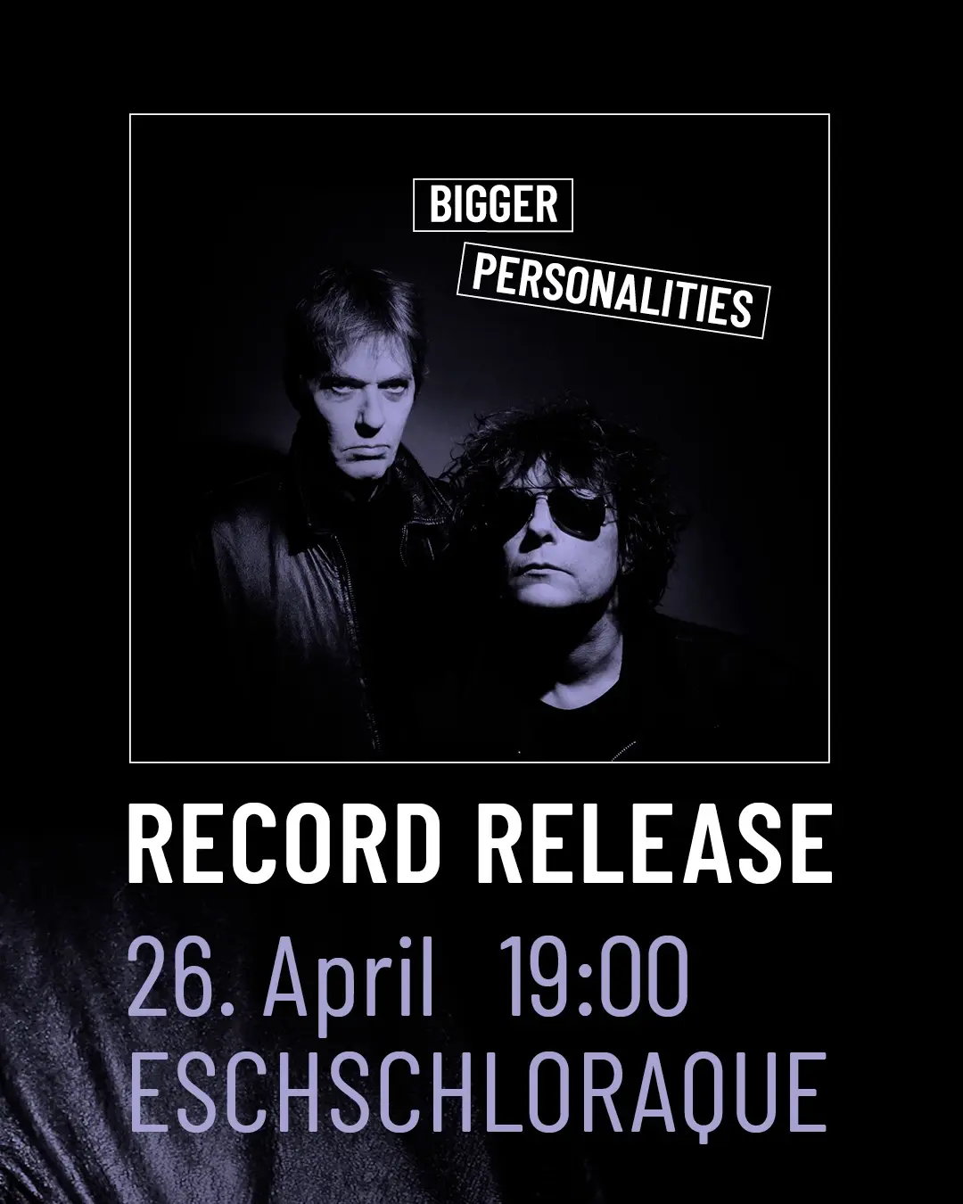 Bigger Personalities – Record Release: Vorstellung, Präsentation, Diskussion