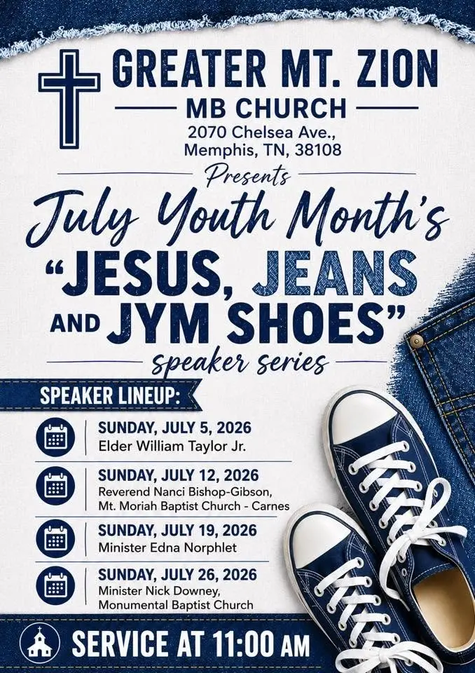 July Youth Month’s “Jesus, Jeans and Jym Shoes” speaker series