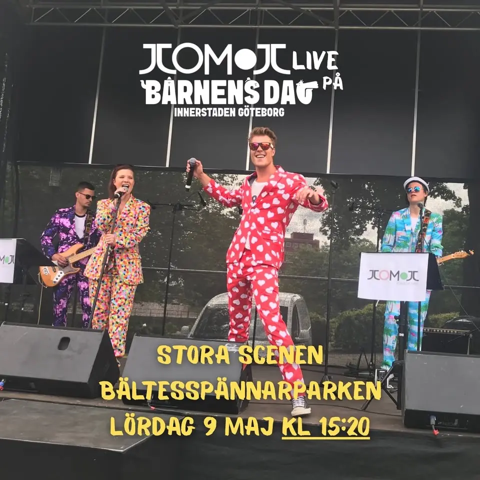 JOMOJ på Barnens Dag lördag 9 maj kl 15:20