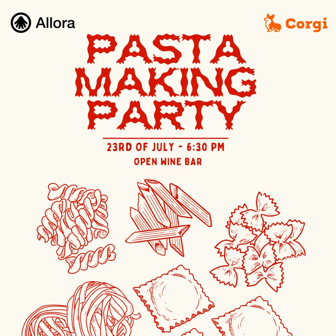 Pasta Making Party w/ Corgi and Allora