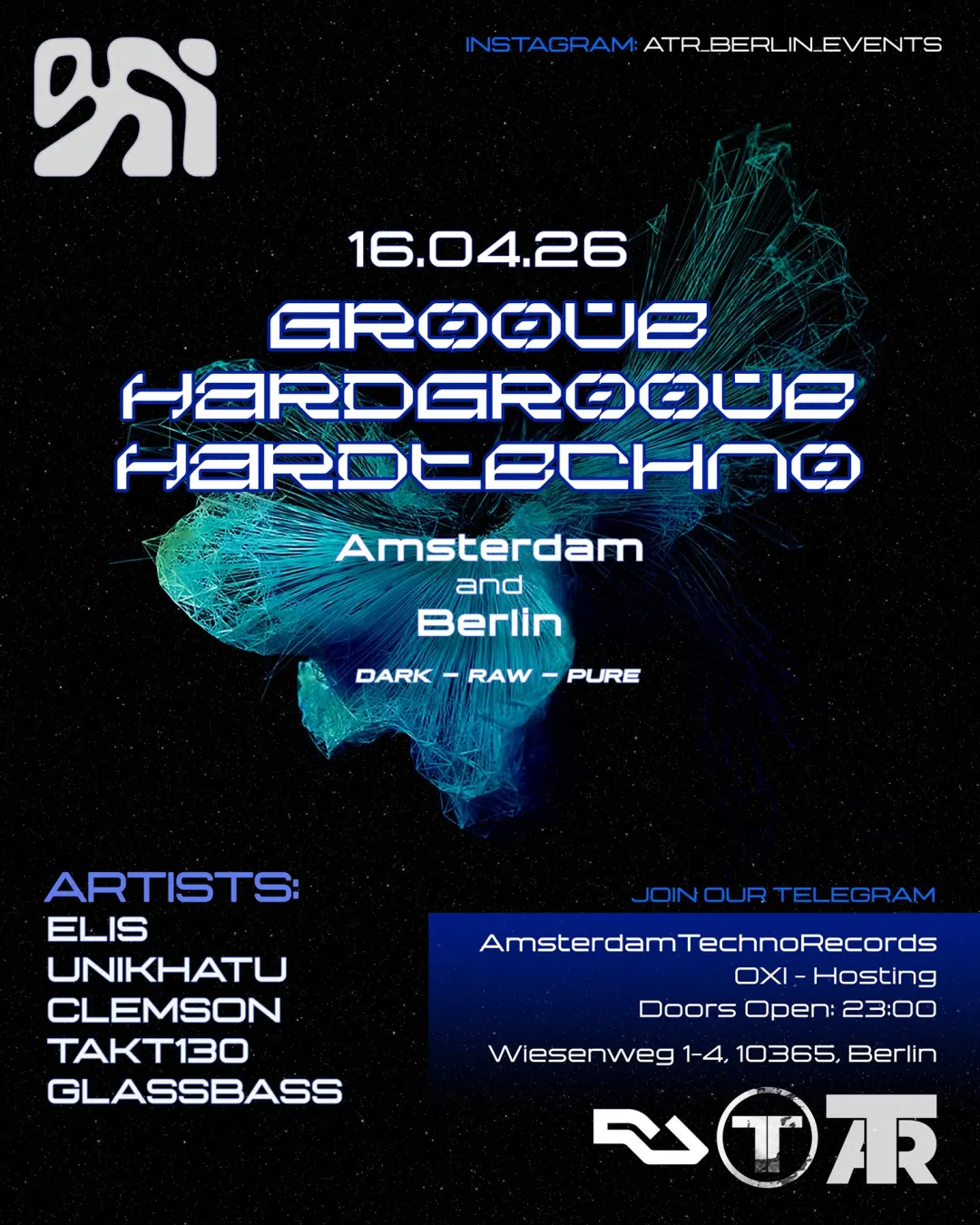Amsterdam Techno Records and OXI on Thursday's [Amsterdam and Berlin]