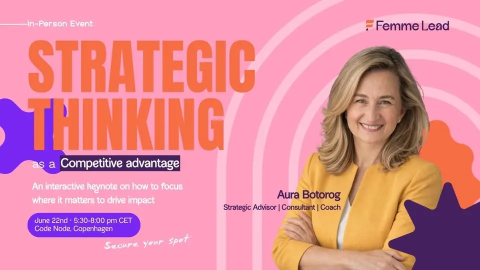 Strategic thinking as a competitive advantage with Aura Botorog