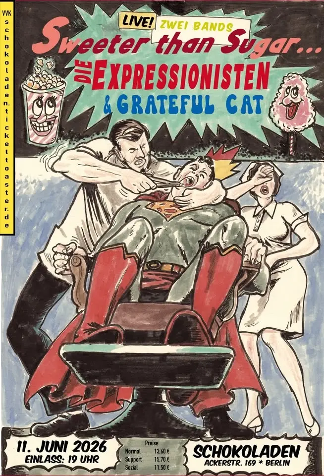 SWEETER THAN SUGAR: Die Expressionisten + Grateful Cat x Schokoladen