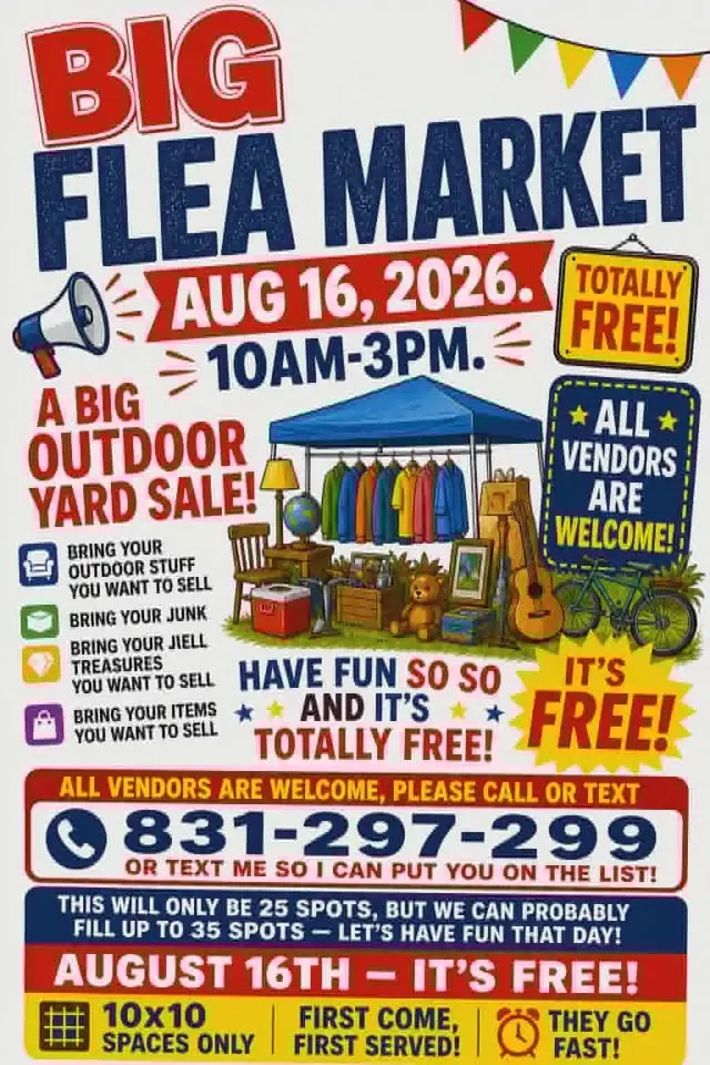 Big Flea Market-(Free Spots)