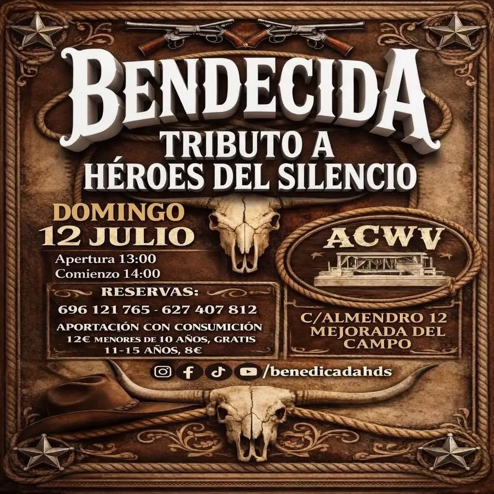 BENDECIDA TRIBUTO HÉROES DEL SILENCIO EN ACWV ALBATROS, MEJORADA DEL CAMPO