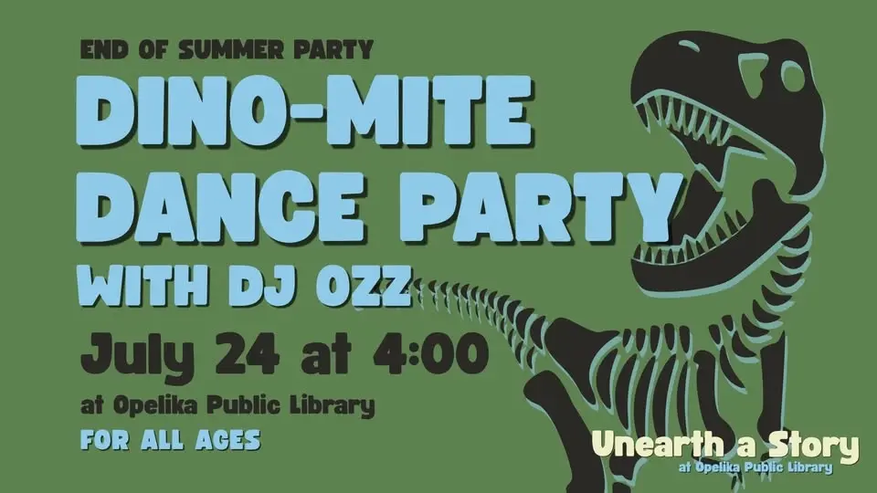 Dino-mite Dance Party with DJ Ozz at Opelika Public Library