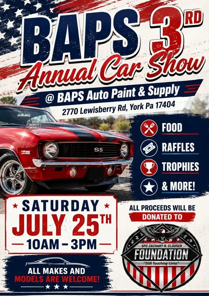 BAPS 3RD ANNUAL CAR,TRUCK, AND BIKE SHOW 