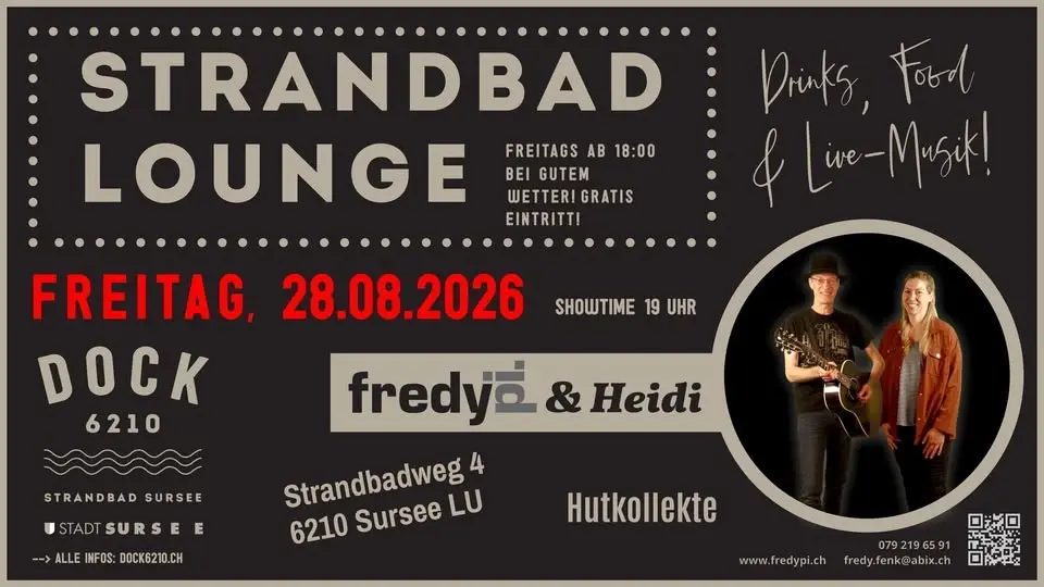 Fredy Pi. & Heidi - LIVE @ Dock6210, Strandbad Sursee