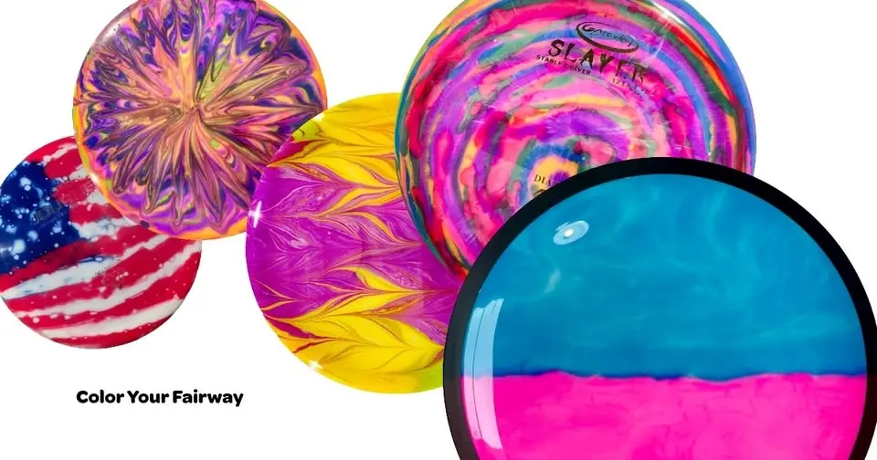 Dye & Fly: Disc Golf Dyeing - Glue Bed Method