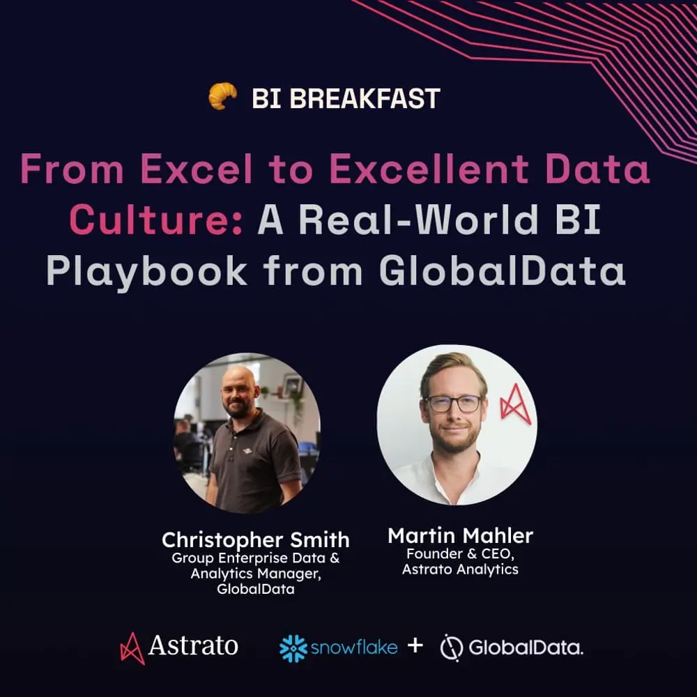 From Excel to Excellent Data Culture: A Real-World BI Playbook from GlobalData (+Breakfast 🥐☕)