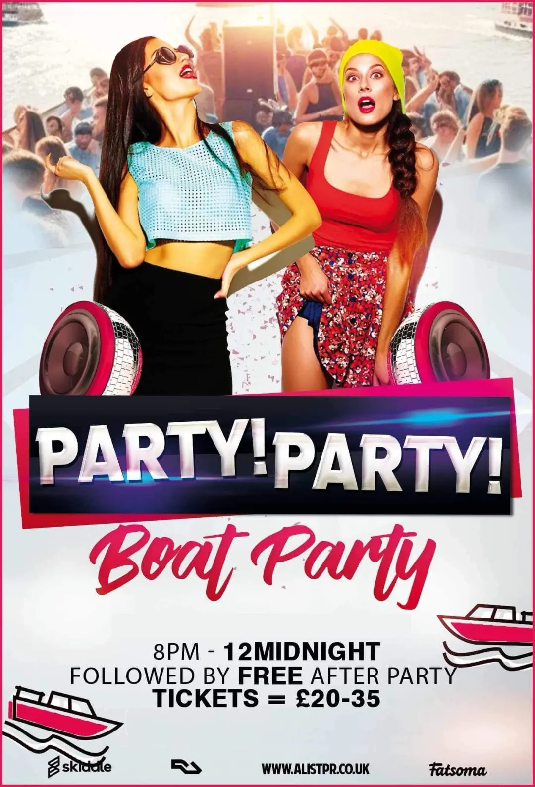 Party! Party! Summer Daytime Boat Party and free after party Egg