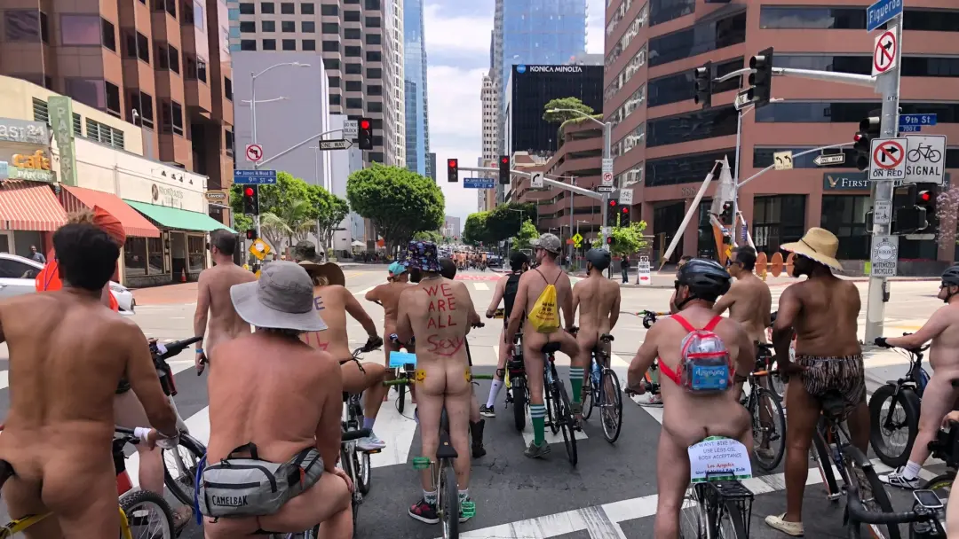 World Naked Bike Ride Los Angeles