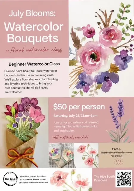 Watercolor Class -- Make a Bouquet