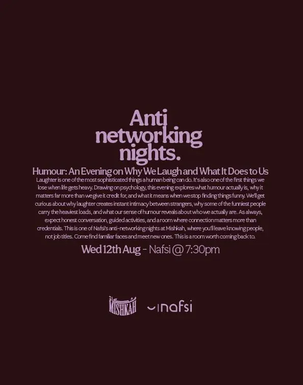 Nafsi's Anti Networking Nights | Humour: An Evening on Why We Laugh and What It Does to Us