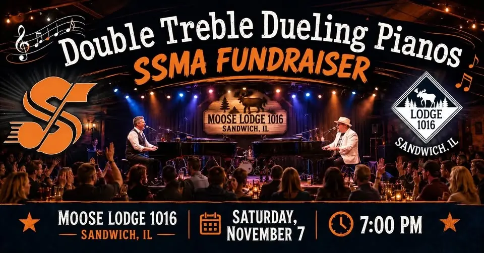 Double Treble Dueling Pianos @ SSMA Annual Fundraiser - Moose Lodge 1016