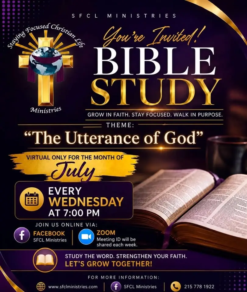Virtual Bible Study With SFCL Ministries