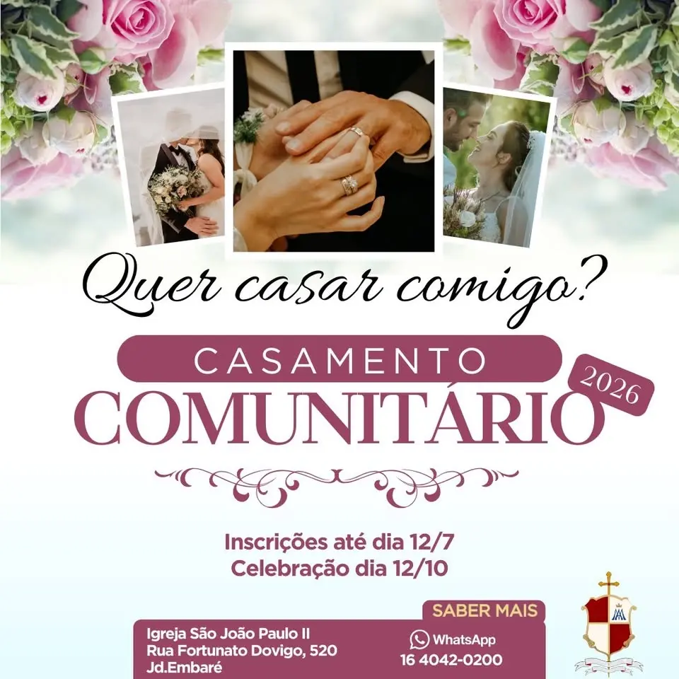 Casamento comunitário - Dia de Nossa Senhora Aparecida