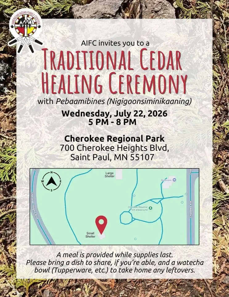 Traditional Cedar Healing Ceremony