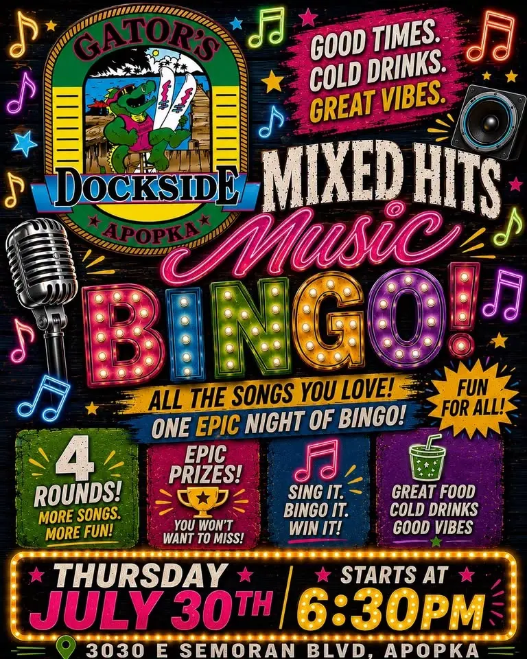Mixed Hits Music Bingo @ Gators Dockside Apopka