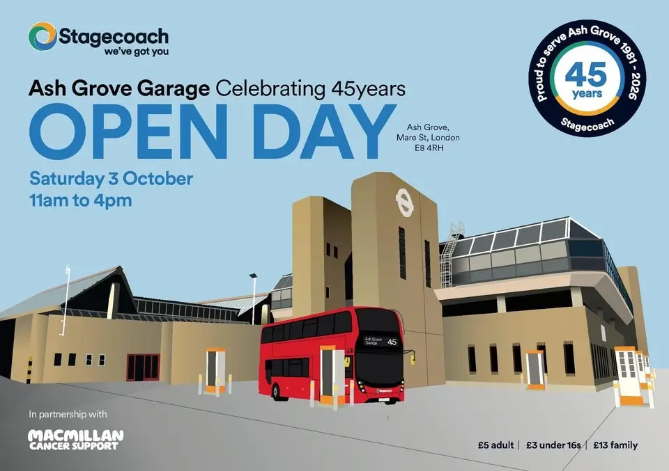 Stagecoach London Ash Grove Bus Garage 45th Anniversary Open Day