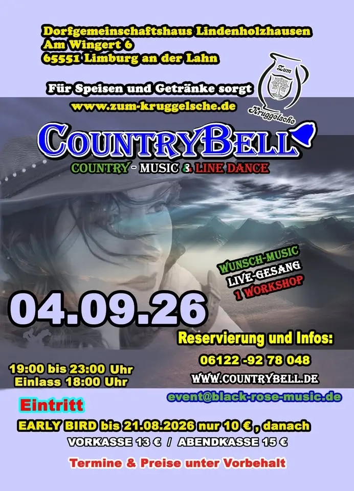 04.09.2026 Country-Music & Line Dance 65551 Limburg