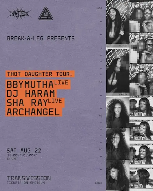 Thot Daughter Tour: Archangel, Bbymutha, Dj Haram, & Sha Ray