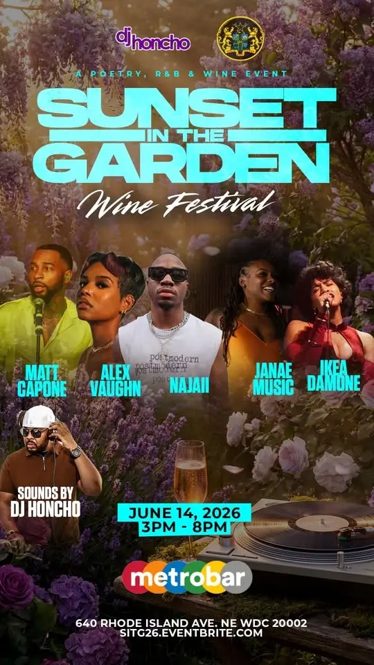 Sunset in the Garden Wine Festival- A Poetry, R&B & Wine Event