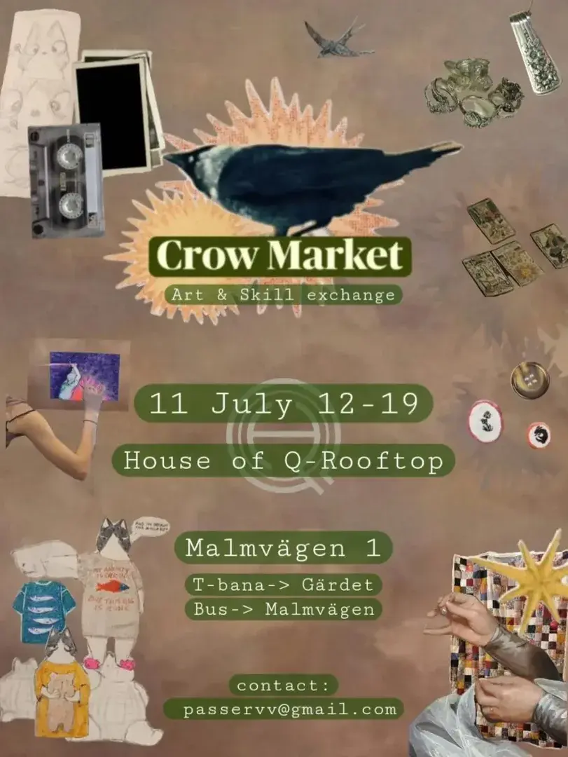 Crow Market – Art & Skill Exchange på House of Q