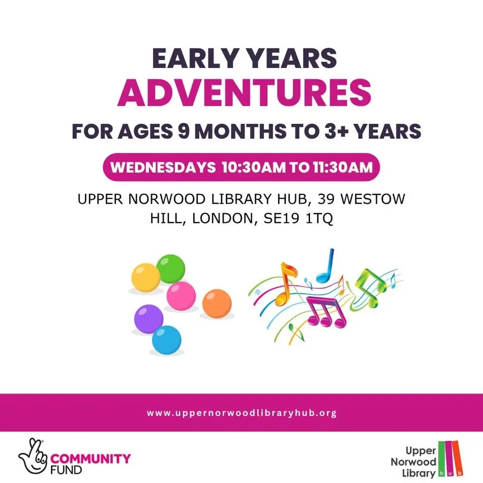 Early Years Adventures - free sessions for 9 months to 3 years+ to play & learn