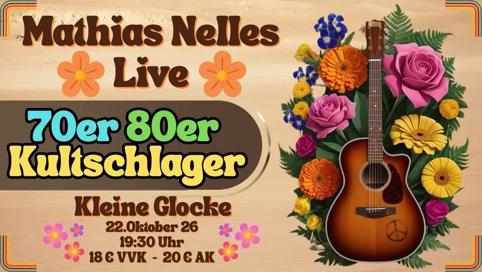 70er 80er Kultschlager Mitsingkonzert - Mathias Nelles LIVE