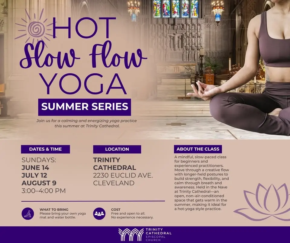Hot Slow Flow Yoga at Trinity Cathedral