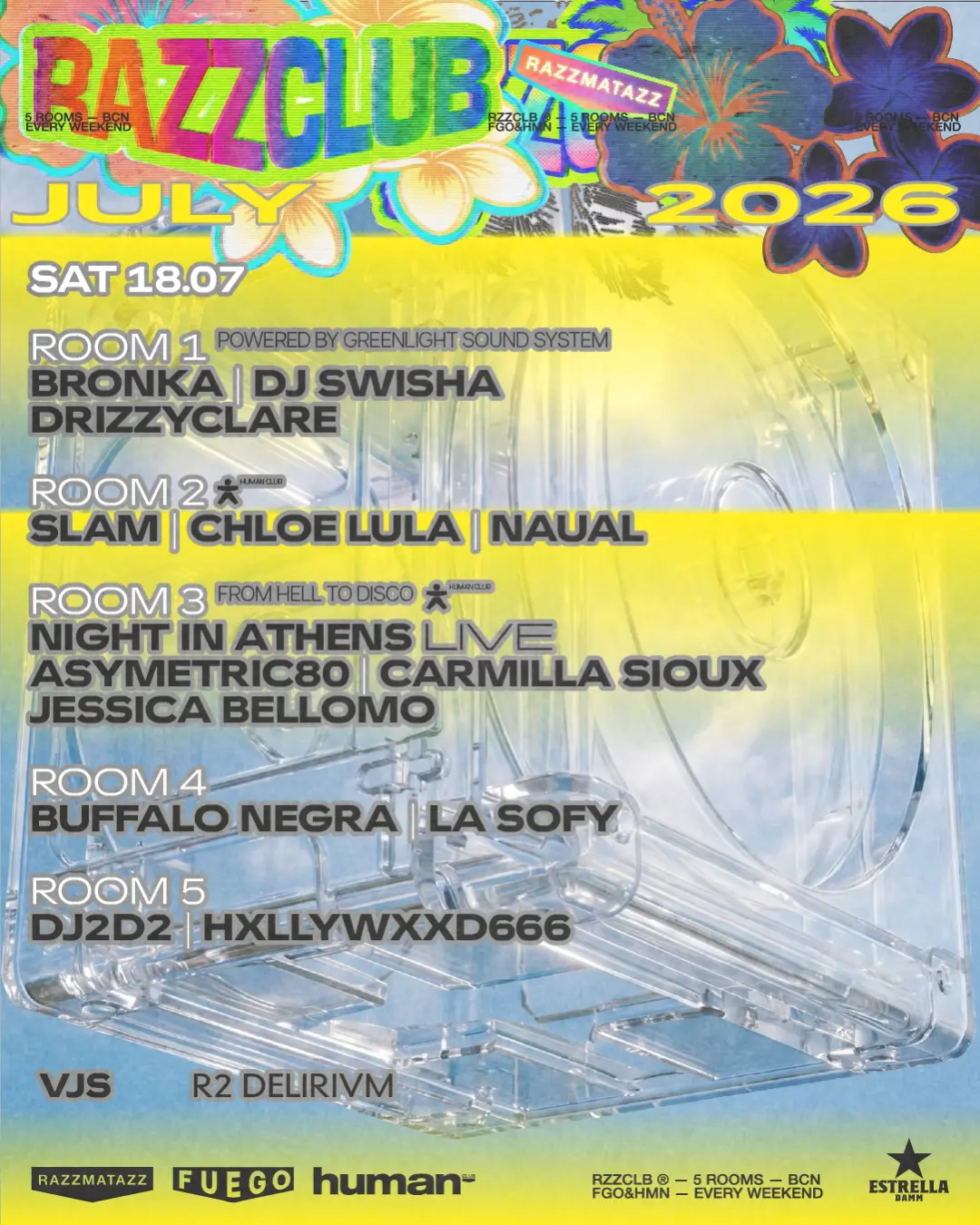 Bronka / DJ SWISHA / Slam / Chloe Lula / Night in Athens Live / Asymetric80 / more