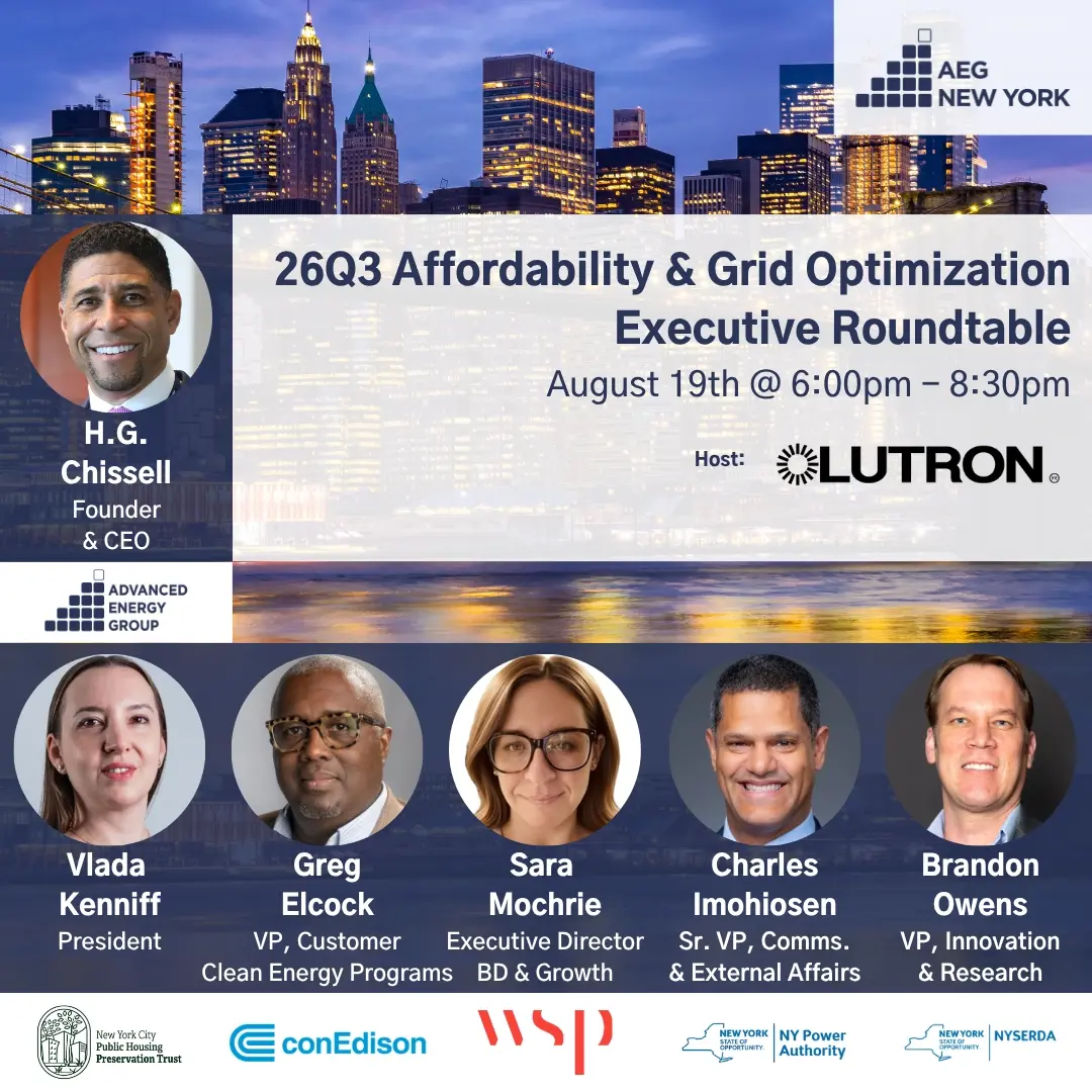 26Q3 New York Executive Roundtable: Affordability & Grid Optimization