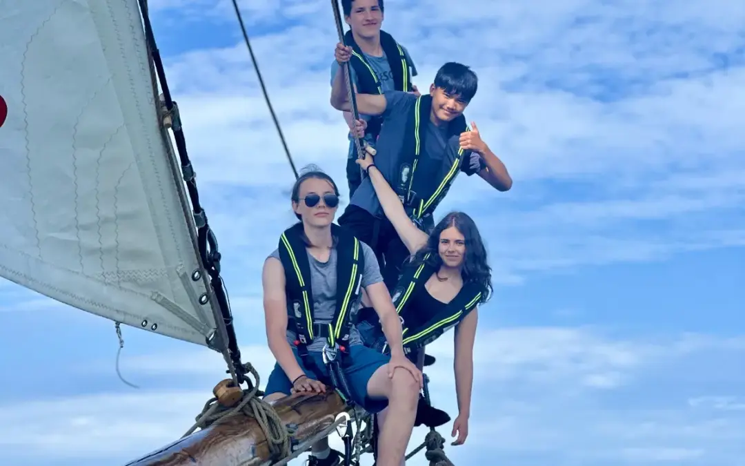 Prova på kollo övernattning på segelfartyget Ellen