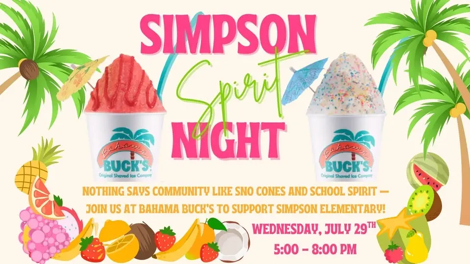 SPIRIT NIGHT AT BAHAMA BUCK'S! 