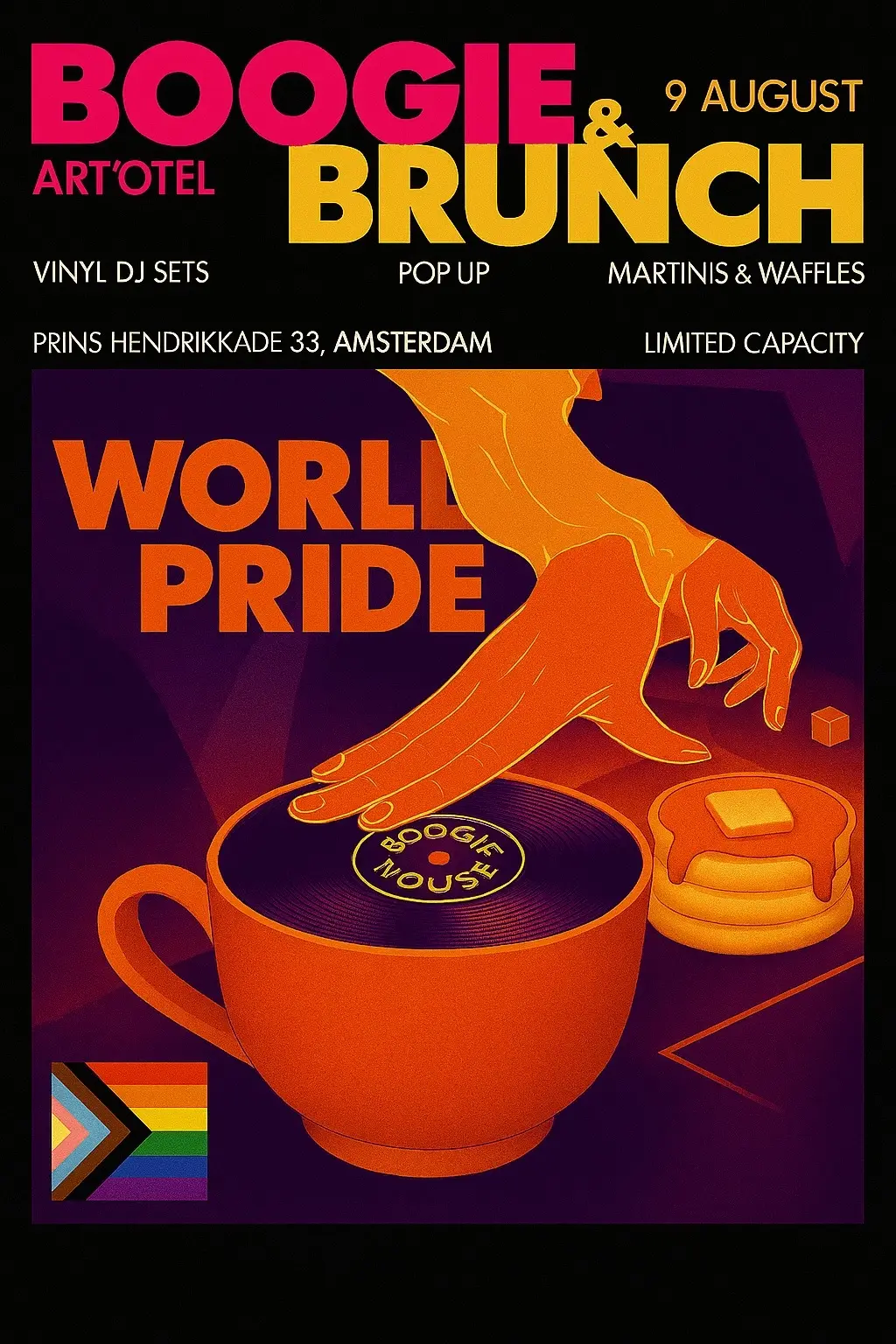 BOOGIE VINYL BRUNCH PRIDE AMSTERDAM 2026