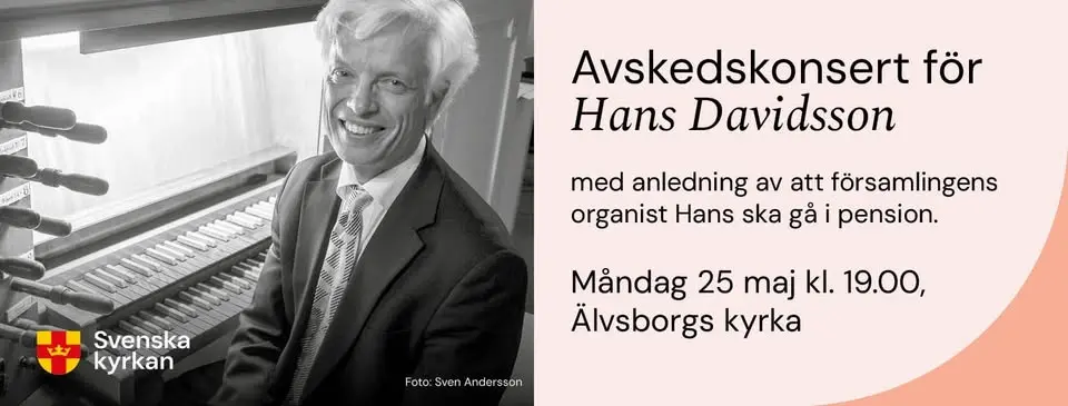 Avskedskonsert för Hans Davidsson