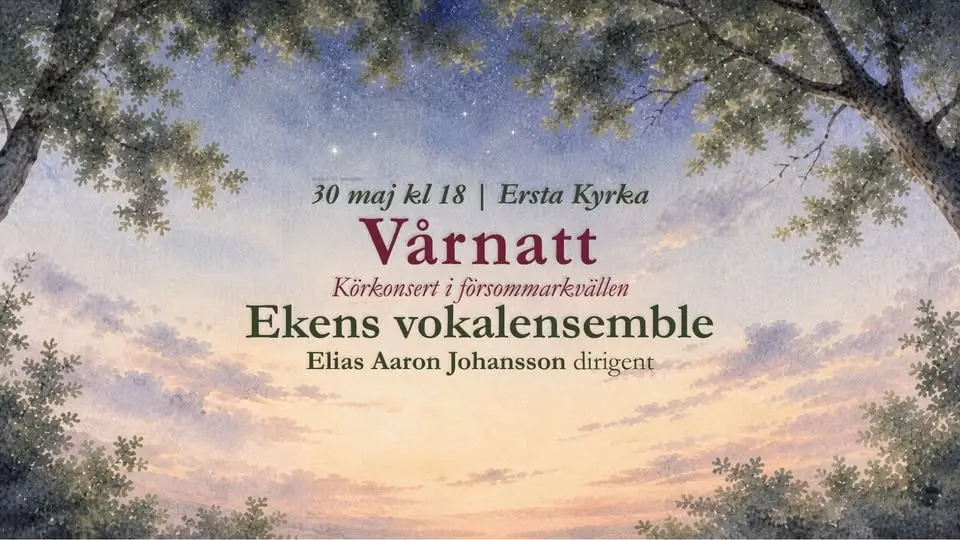 Vårnatt, körkonsert i försommarkvällen