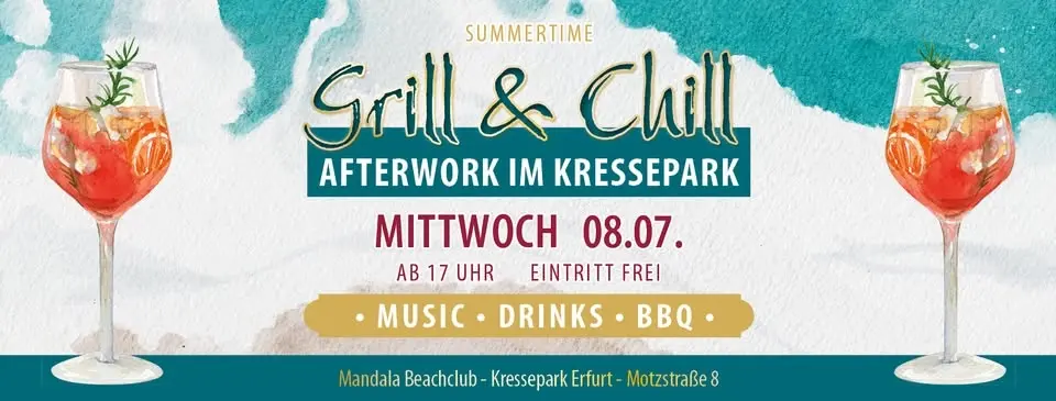 8.7. Afterwork-Beachparty im Kressepark