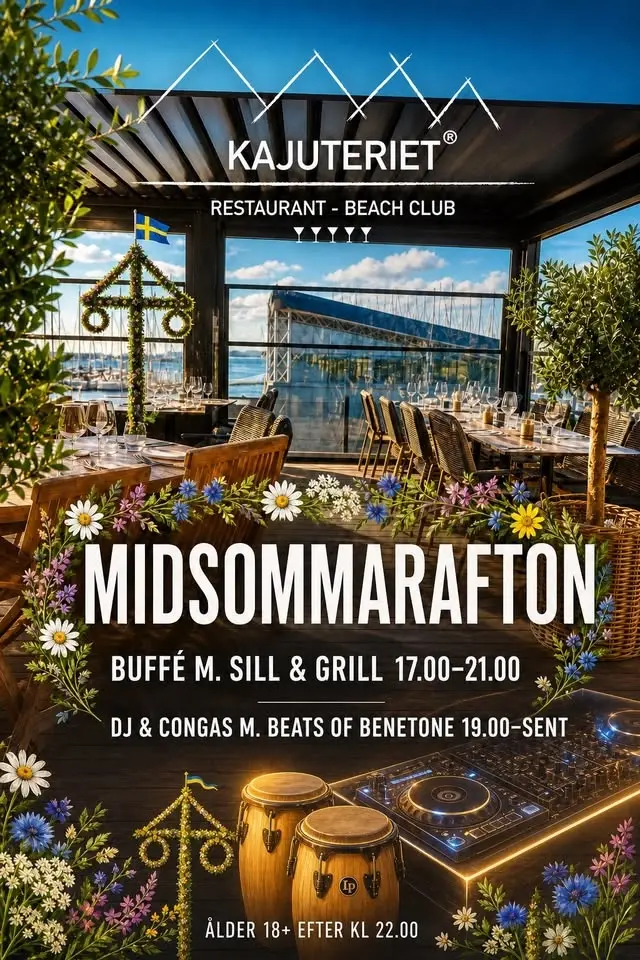 💐🥂MIDSOMMARAFTON på KAJUTERIET💐🥂