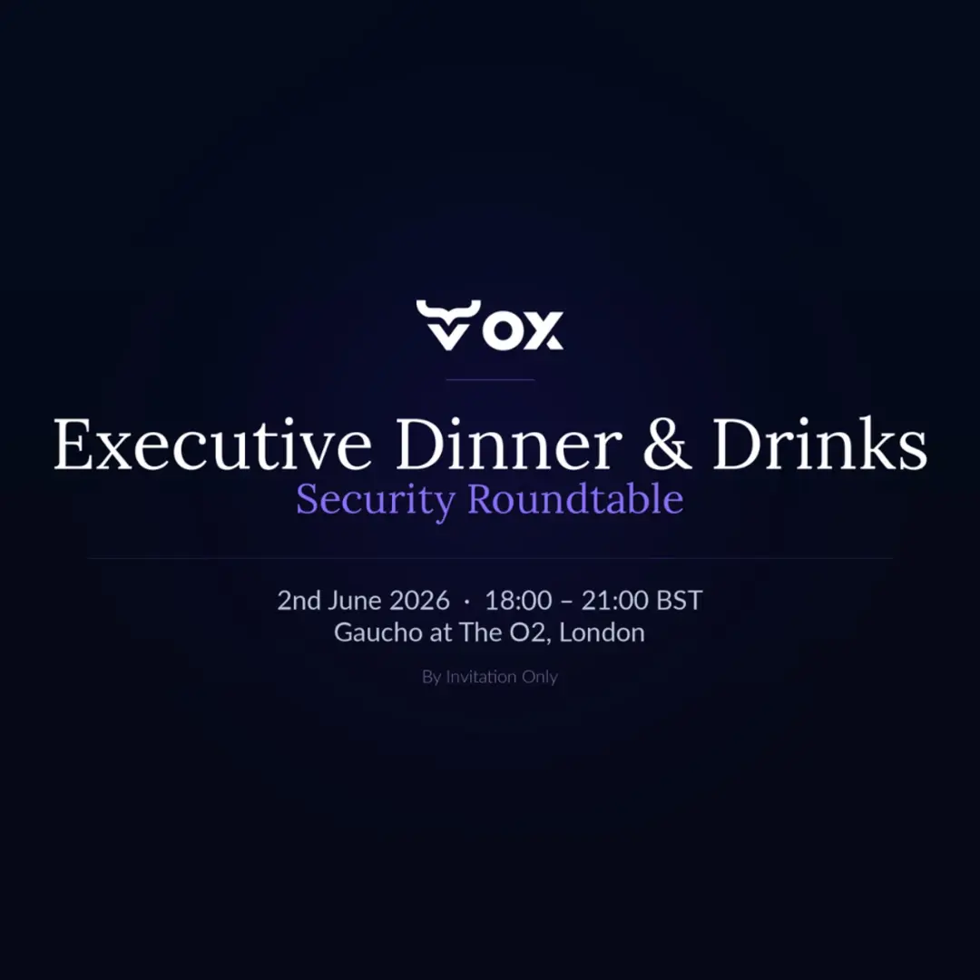 OX Security Executive Roundtable Dinner | InfoSec London 2026