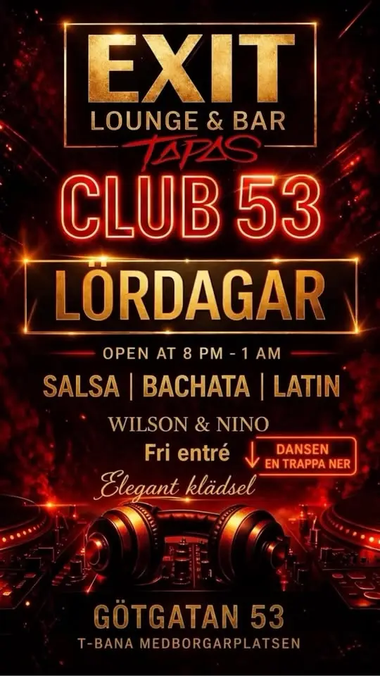 🔥 SALSA DELUXE CLUB 53 ⚜️ LÖRDAGAR