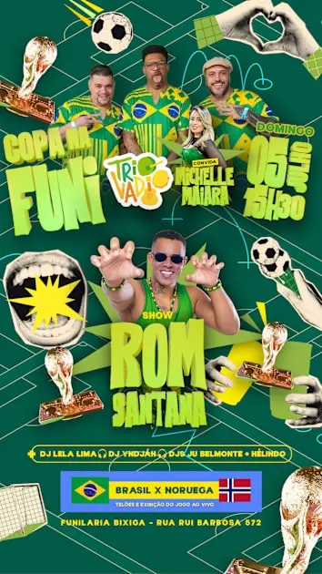 Copa Na Funilaria Com Trio Vadio + Show Rom Santana - Dom