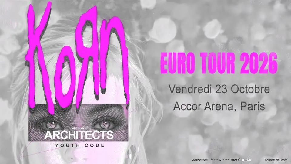 KORN | Accor Arena, Paris - 23 octobre 2026