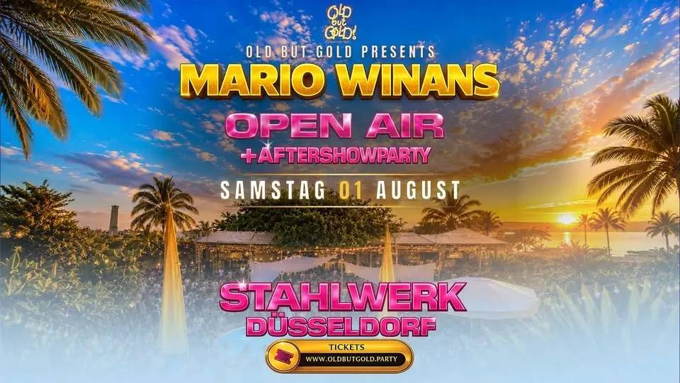 Old but Gold Ü30 Hip Hop Open Air + Aftershowparty w/ Mario Winans (USA) @ Stahlwerk on 3 Floors