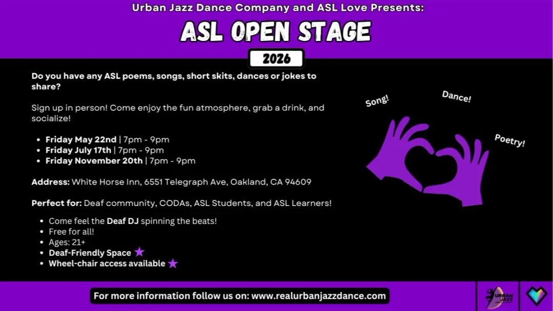 ASL Open Stage is Back Friday May 22nd 7-9PM!